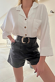 Cupra Aerobin Kumaş Ütüsüz Gömlek Beyaz